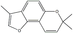 3-Methyl-7,7-dimethyl-7H-furo[2,3-f][1]benzopyran Struktur