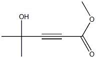 4-Hydroxy-4-methyl-2-pentynoic acid methyl ester Struktur