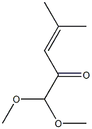 4-Methyl-1,1-dimethoxy-3-penten-2-one Struktur