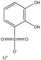 2,3-Dihydroxybenzenesulfonic acid lithium salt Struktur