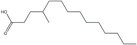 4-Methyltetradecanoic acid Struktur