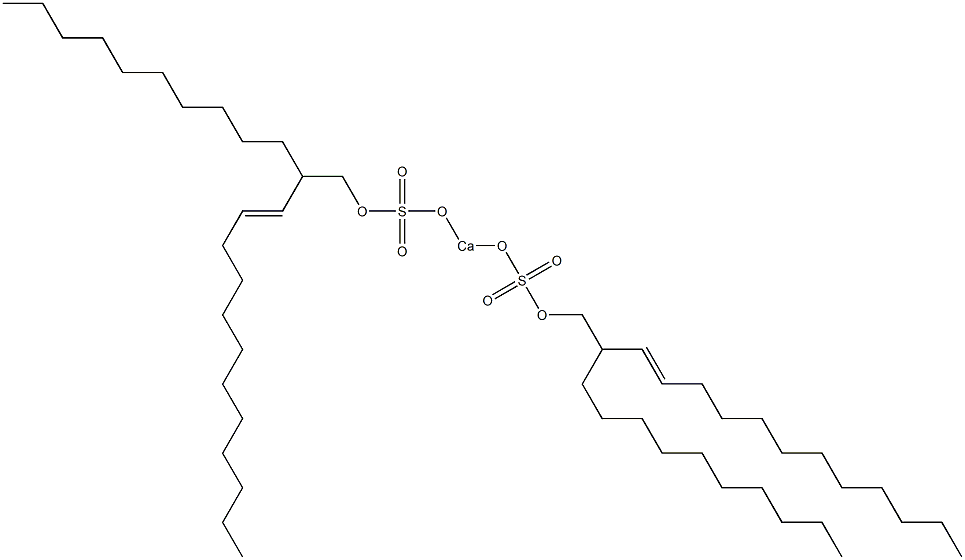 Bis(2-decyl-3-tetradecenyloxysulfonyloxy)calcium Struktur