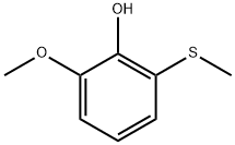 2-Methoxy-6-(methylthio)phenol Struktur