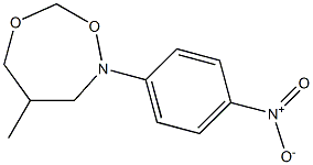 2-(4-Nitrophenyl)-4-methyl-tetrahydro-1,6,2-dioxazepine Struktur