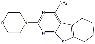 4-Amino-5,6,7,8-tetrahydro-2-morpholino[1]benzothieno[2,3-d]pyrimidine Struktur