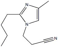 2-Butyl-1-(2-cyanoethyl)-4-methyl-1H-imidazole Struktur