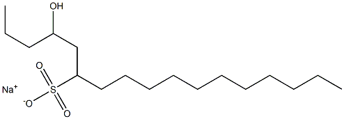 4-Hydroxyheptadecane-6-sulfonic acid sodium salt Struktur