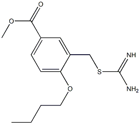 3-[[(Aminoiminomethyl)thio]methyl]-4-butoxybenzoic acid methyl ester Struktur