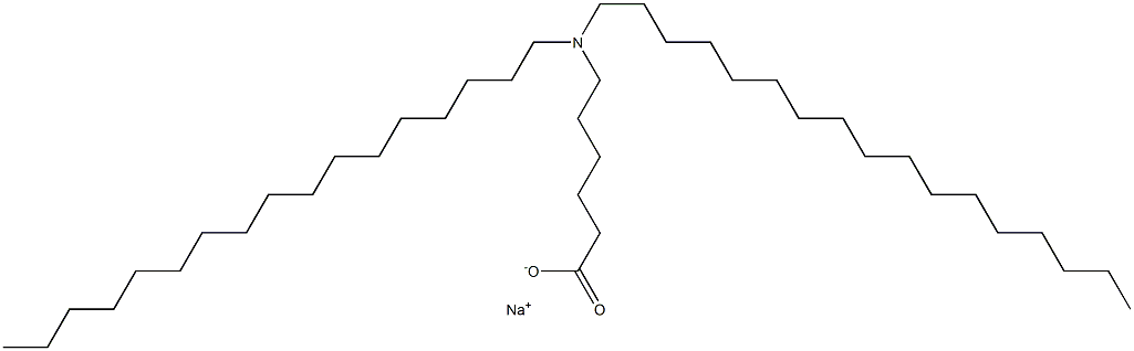 6-(Diheptadecylamino)hexanoic acid sodium salt Struktur