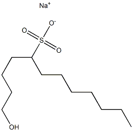 1-Hydroxydodecane-5-sulfonic acid sodium salt Struktur