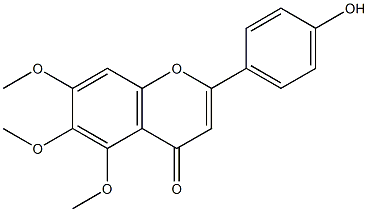 4'-Hydroxy-5,6,7-trimethoxyflavone Struktur