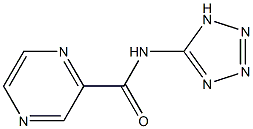 N-(1H-Tetrazol-5-yl)pyrazine-2-carboxamide Struktur