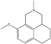 9-Methoxy-2-methyl-2,3,3a,4,5,6-hexahydro-1H-benz[de]isoquinoline Struktur