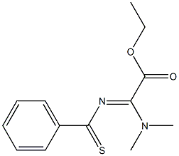 Dimethylamino(thiobenzoylimino)acetic acid ethyl ester Struktur