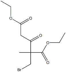 2-Bromomethyl-2-methyl-3-oxoglutaric acid diethyl ester Struktur