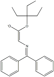 2-[(Diphenylmethylene)amino]-1-[(1,1-diethylpropyl)oxy]ethene-1-olate Struktur