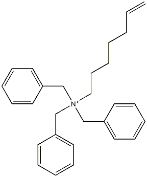 (6-Heptenyl)tribenzylaminium Struktur