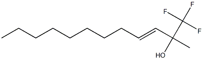 (E)-1,1,1-Trifluoro-2-methyl-3-dodecen-2-ol Struktur