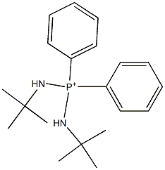 Diphenylbis(tert-butylamino)phosphonium Struktur