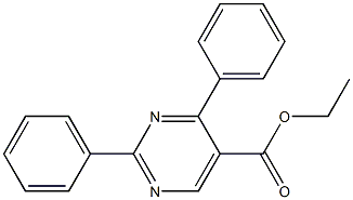 2,4-Diphenylpyrimidine-5-carboxylic acid ethyl ester Struktur