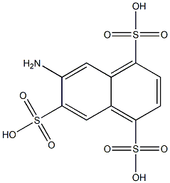 7-Amino-1,4,6-naphthalenetrisulfonic acid Struktur