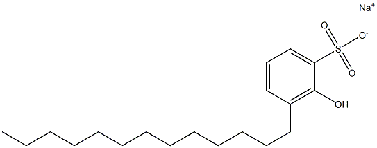 2-Hydroxy-3-tridecylbenzenesulfonic acid sodium salt Struktur