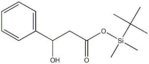 3-Hydroxy-3-phenylpropanoic acid (tert-butyldimethylsilyl) ester Struktur