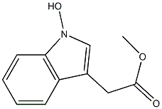 2-(1-Hydroxy-1H-indol-3-yl)acetic acid methyl ester Struktur