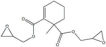 1-Methyl-2-cyclohexene-1,2-dicarboxylic acid diglycidyl ester Struktur