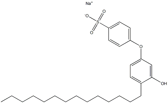 3'-Hydroxy-4'-tetradecyl[oxybisbenzene]-4-sulfonic acid sodium salt Struktur