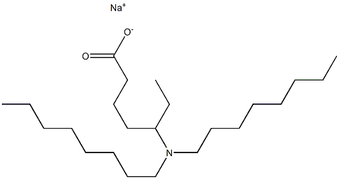 5-(Dioctylamino)heptanoic acid sodium salt Struktur