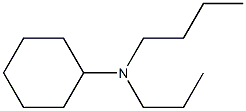 N-Propyl-N-butylcyclohexylamine Struktur