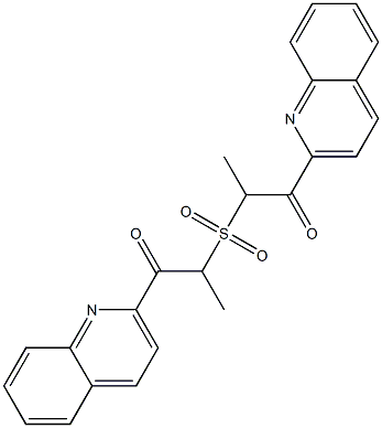 Methyl(2-oxo-2-(quinolin-2-yl)ethyl) sulfone Struktur