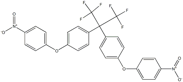 2,2-Bis[4-(4-nitrophenoxy)phenyl]-1,1,1,3,3,3-hexafluoropropane Struktur