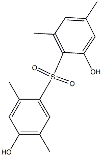 2,4'-Dihydroxy-2',4,5',6-tetramethyl[sulfonylbisbenzene] Struktur