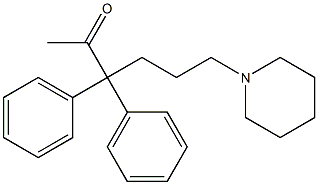 3,3-Diphenyl-6-piperidino-2-hexanone Struktur