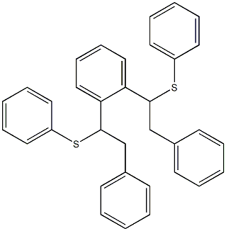 o-Phenylenebis[2-(phenylthio)-1,2-ethanediyl]bisbenzene Struktur