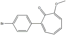 2-Methoxy-7-(4-bromophenyl)-2,4,6-cycloheptatrien-1-one Struktur