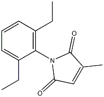 2,5-Dihydro-1-(2,6-diethylphenyl)-3-methyl-1H-pyrrole-2,5-dione Struktur