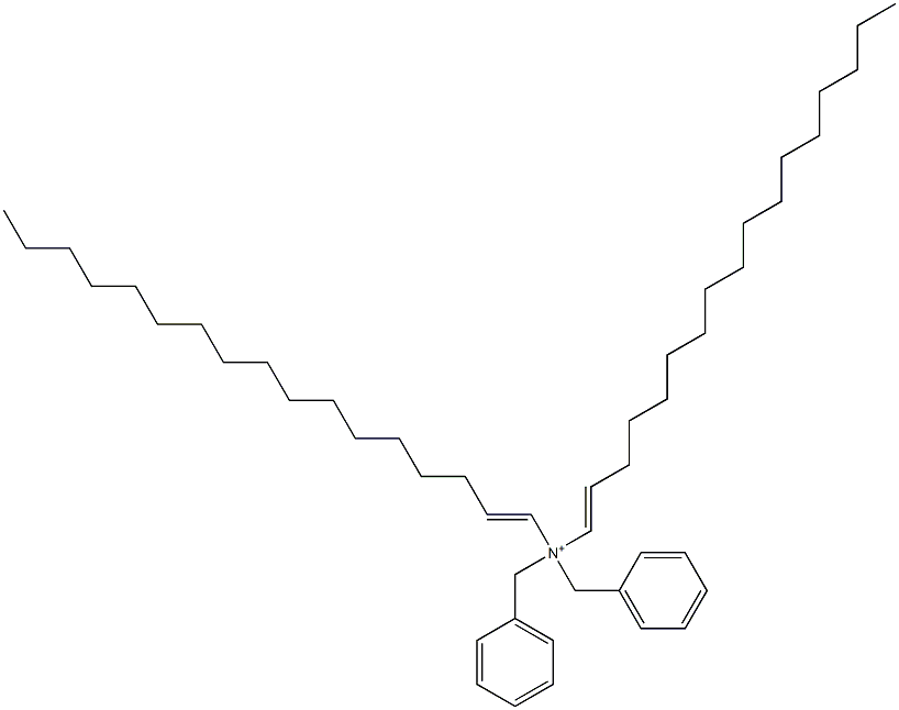 Di(1-heptadecenyl)dibenzylaminium Struktur