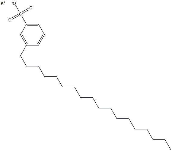 3-Octadecylbenzenesulfonic acid potassium salt Struktur