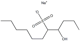 4-Hydroxyundecane-5-sulfonic acid sodium salt Struktur