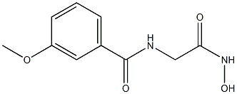 2-(m-Methoxybenzoylamino)acetohydroxamic acid Struktur