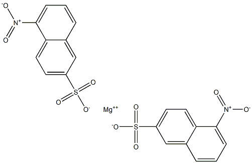 Bis(5-nitro-2-naphthalenesulfonic acid)magnesium salt Struktur