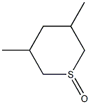 3,5-Dimethyltetrahydro-2H-thiopyran 1-oxide Struktur