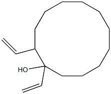 1,2-Divinyl-1-cyclododecanol Struktur