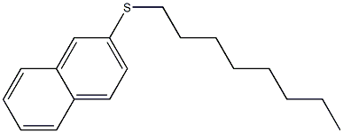 2-(Octylthio)naphthalene Struktur