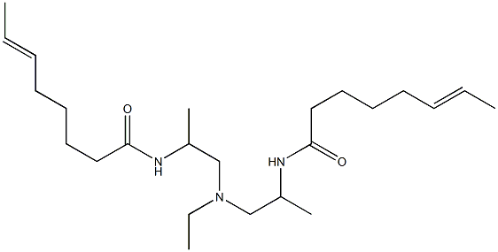 N,N'-[Ethyliminobis(1-methyl-2,1-ethanediyl)]bis(6-octenamide) Struktur