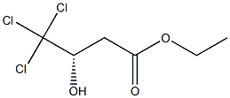 (S)-3-Hydroxy-4,4,4-trichlorobutanoic acid ethyl ester Struktur