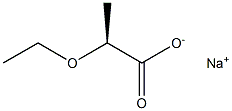 [S,(-)]-2-Ethoxypropionic acid sodium salt Struktur